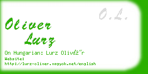 oliver lurz business card